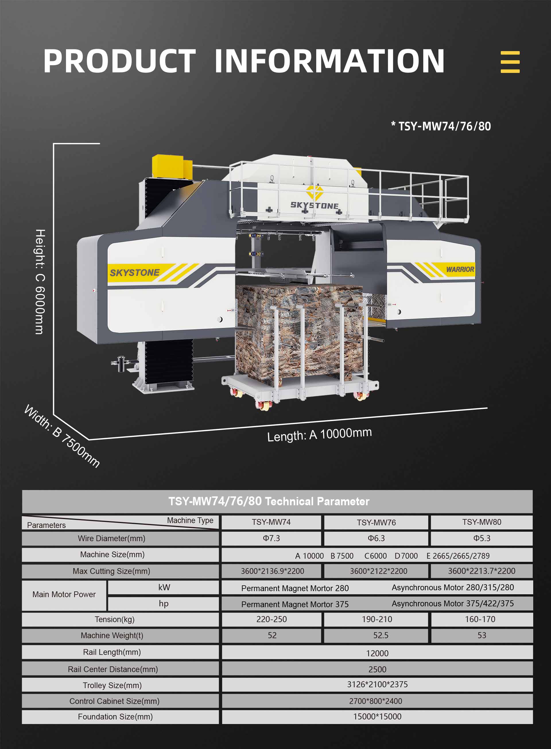  Multi Wire Saw Machine Product Information