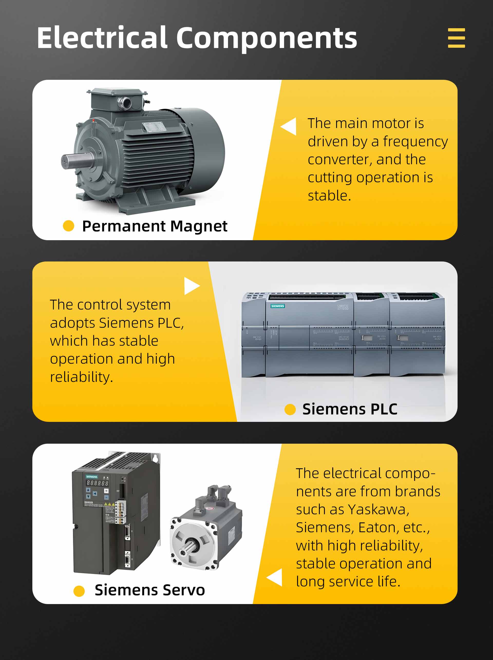  Multi Wire Saw Machine Electrical Components